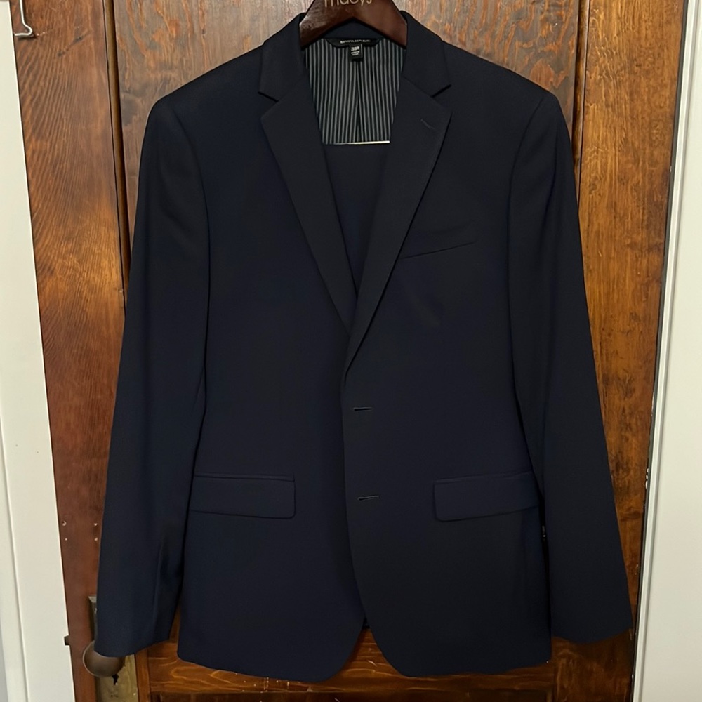 Banana Republic slim fit wool suit